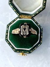 Antique 9ct Gold Onyx Signet