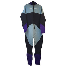 Surf Attack Wet Suit Long Sleeve Black Purple UK Men's XL W38 L32 FF403