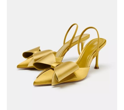 Zara satin effect bow - zara, sling