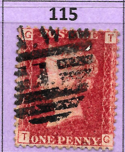 1868 sg43 44 1d penny - /,