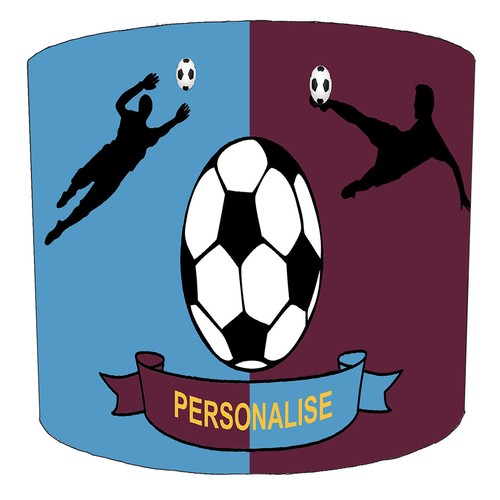 Claret and blue personalised - blue,