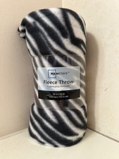 Mainstays Zebra Fleece Throw