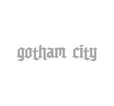 GOTHAM CITY  VINYL WINDOW