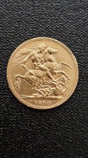 1890 Full Gold Sovereign Queen