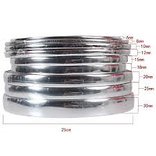 12mm chrome pinstripe - x,
