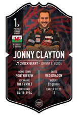Jonny Clayton  Small Signed Ultimate Card INC FREE P&P TO UK ONLY