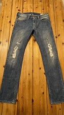 Diesel Thanaz Distressed Jeans 32 Waist Nearly New Save £sss M19