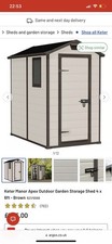 Keter 17197898 Outdoor Storage Shed Factor 6x6