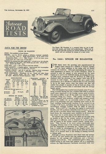 Singer roadster original - singer,