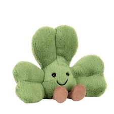 Jellycat Siofra Thomas Brown’s Exclusive Irish Shamrock Plush Toys Tag+Dust Bag