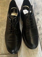 Next Black Leather Chunky Brogues UK 6.5 BNWOT Forever Comfort School/Office