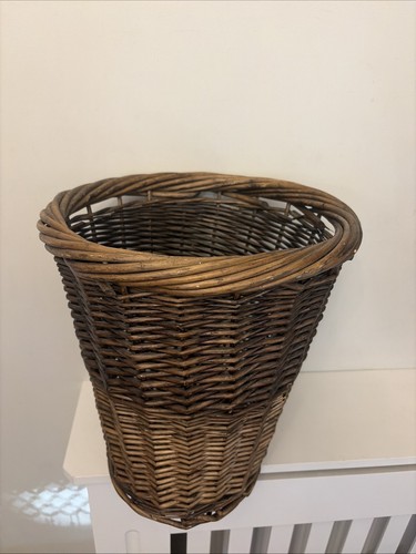 Vintage rustic tall wicker - rustic,