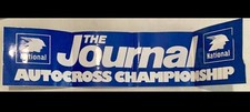 Vintage National Journal Autocross Championship Rally Sticker Banner 55x12.5 cm