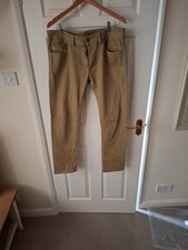 Diesel Men's Khaki Thavar 0847E Stretch Slim Skinny Denim Jeans 34x30 W34 L30