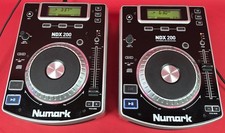 2x Numark NDX200 CDJ Pro Player Analog Deck Setup w/ Power Cables Pair