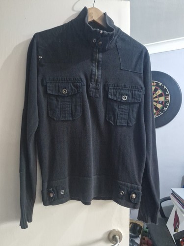 Mens dissident black jumper - dissident,