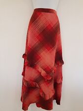 Vintage Skirt Red Long Maxi