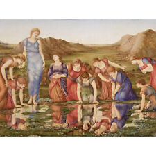 Burne Jones The Mirror Of Venus Painting Huge Wall Art Poster Print