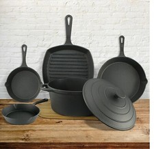 6 Pc Cast Iron Non Stick