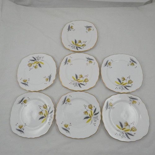 Colclough bone china - floral, x7