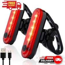 2pcs USB Rechargeable Rear