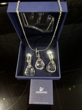 Swarovski Crystal Necklace and Earrings Set Original Box with Certificate