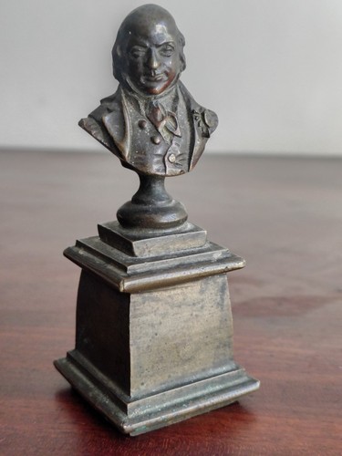 Antique french bronze bust - bronze,