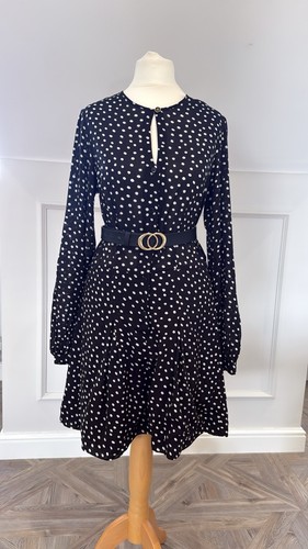 Sugarhill boutique black polka - black,