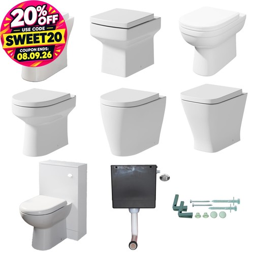Back wall toilet btw pan - wall,