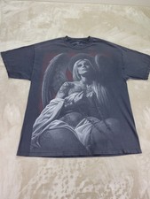 OG Abel Rose  Graphic T Shirt Black XL  Large Golth Print Both Sides Metal Punk