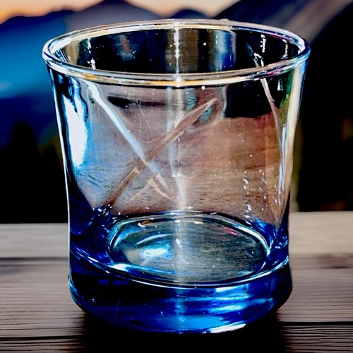Blue tinted three swirl - swirl, optic