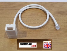 1M RJ11 PLUG TO BT TELEPHONE SOCKET ADAPTOR DIRECT CONVERTER VIRGIN SKY VODAFONE