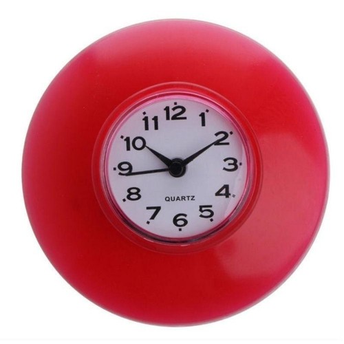 Bathroom suction cup - suction, clock