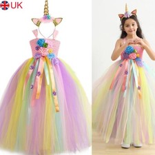 UK Long Girls Kids Fancy Dress