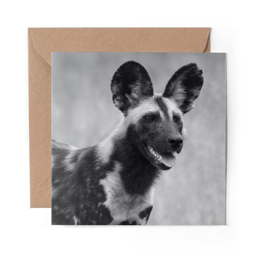 Blank greeting card - greeting, bw
