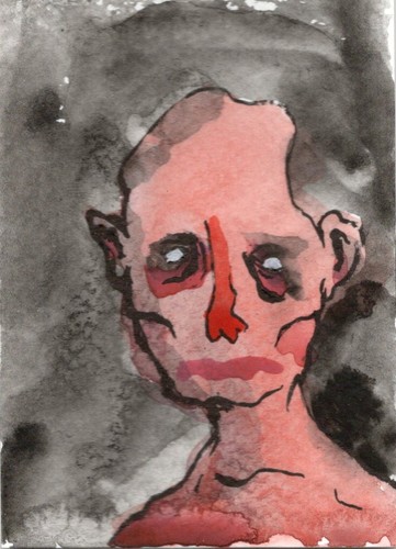 Aceo original art the flayed - aceo,