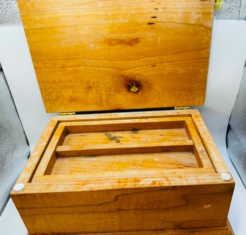 Large wooden jewelry trinket - jewelry,