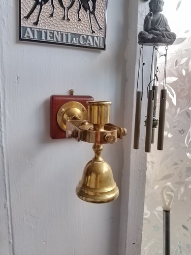 Vintage brass lantern gimble - lantern,