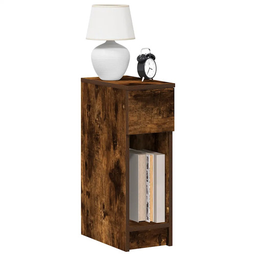 Walplus smoked oak bedside - walplus,