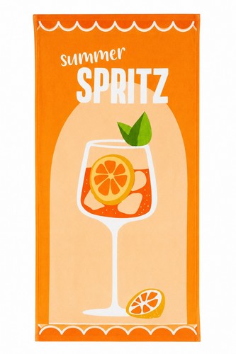 Summer spritz beach towel - summer,