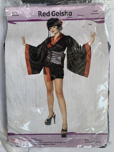 Ladies red geisha girl - ladies,