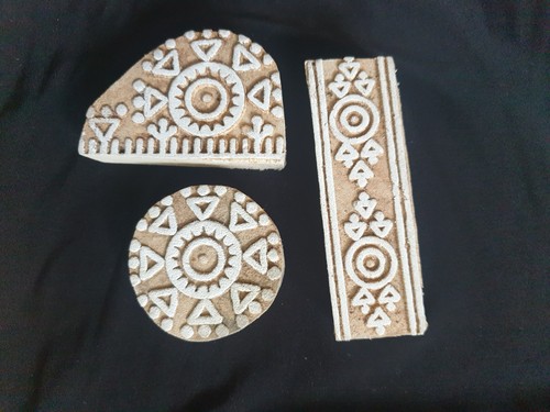 Fabric wooden stamps creative - fabric,