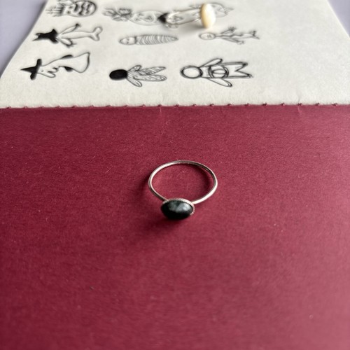 Handmade sterling silver - silver, green