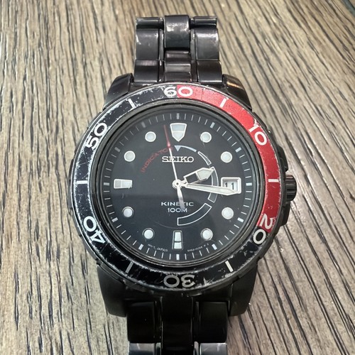 Seiko kinetic 5m62 0bp0 black - kinetic,