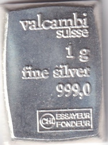 Fine silver ingot - bar, .999