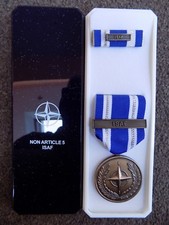 GENUINE NATO MEDAL FOR ISAF