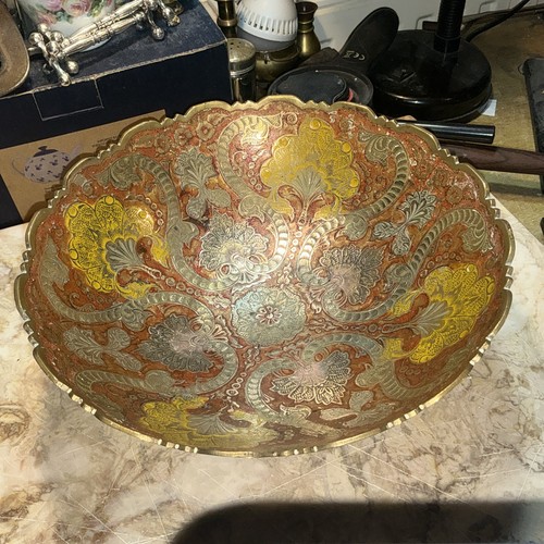 Vintage indian brass fruit - indian,