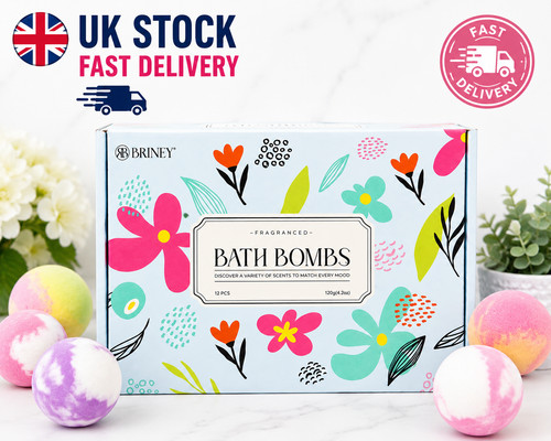 Colourful bath bomb gift set - colourful,