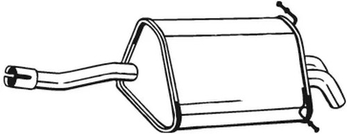 Rear muffler fits - rear,
