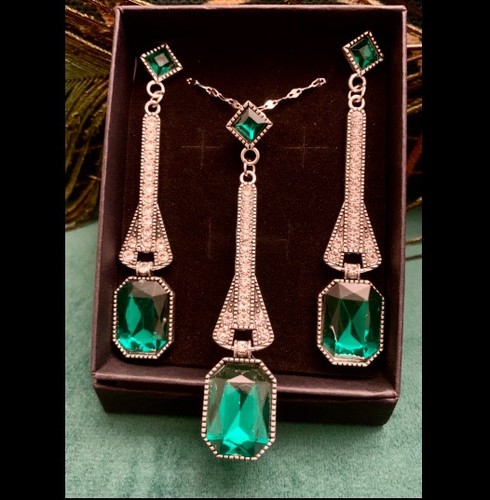 Art deco style earrings - deco, &